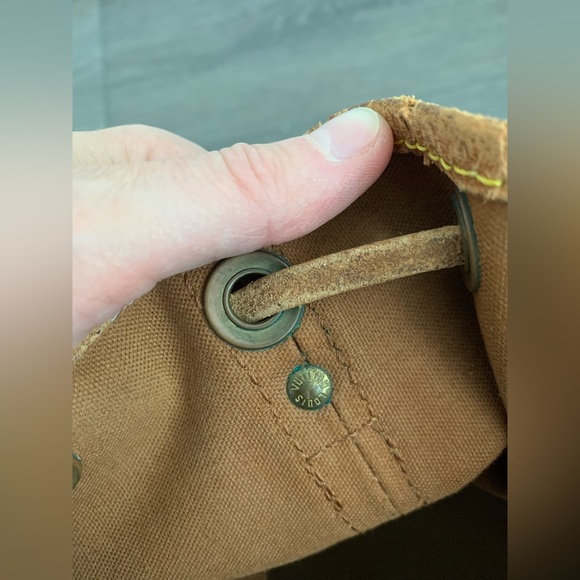 Authentic Louis Vuitton bag handbag shopper tote leather monogram brown tan LV - Picture 11 of 16